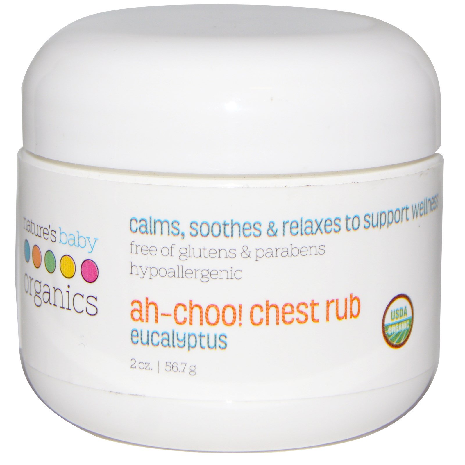Comprar Nature's Baby Organics, Ah-Choo! Pomada Peitoral, Eucalipto, 56,7 g (2 oz)
