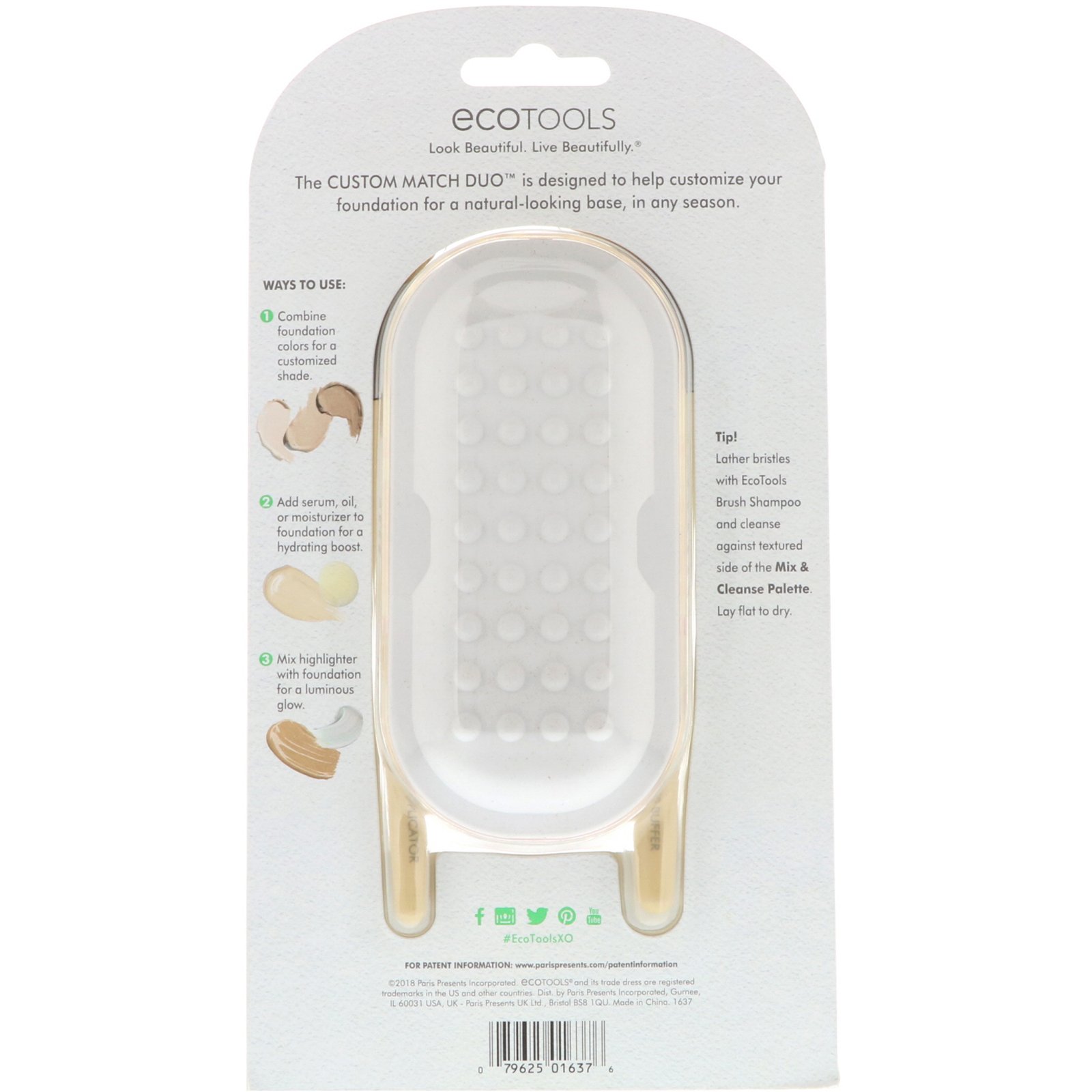 Comprar EcoTools, Pincéis de Aplicação Custom Match Duo, 3 Itens - Imagem 3