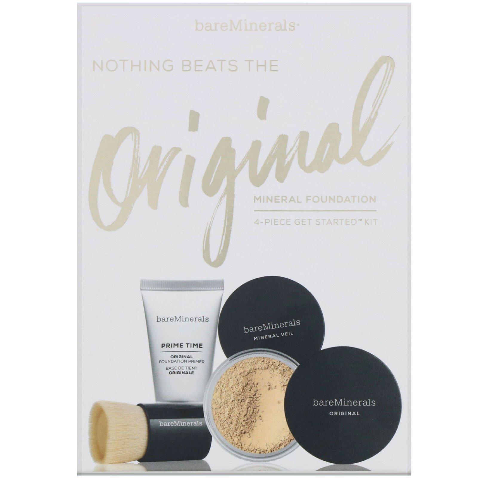Comprar bareMinerals, Base mineral Nothing Beats the Original, Kit básico com 4 produtos, Bronzeado médio 18, 1 kit