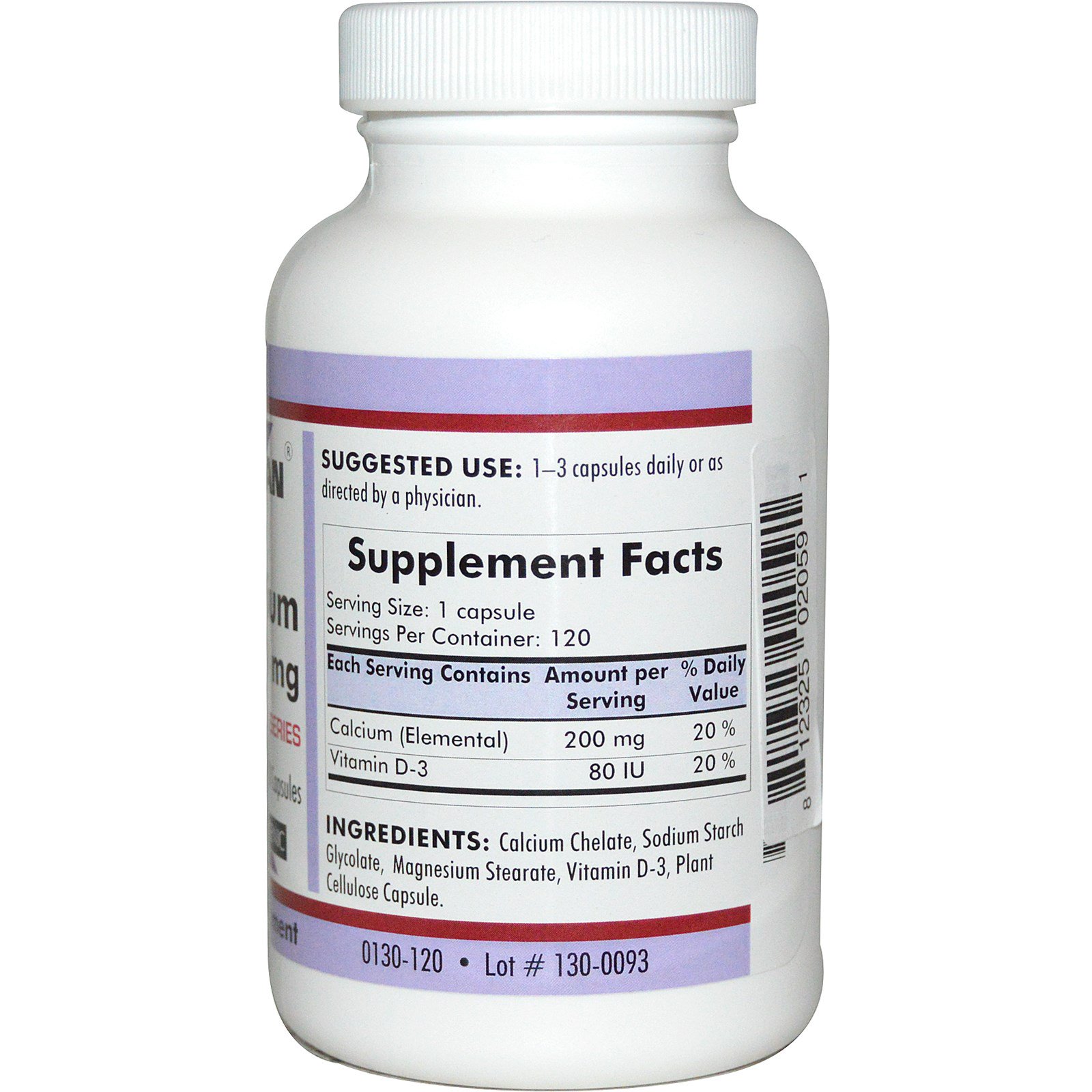Comprar Kirkman Labs, Bio-Max Series, Cálcio, 200mg, 120 Cápsulas - Imagem 2