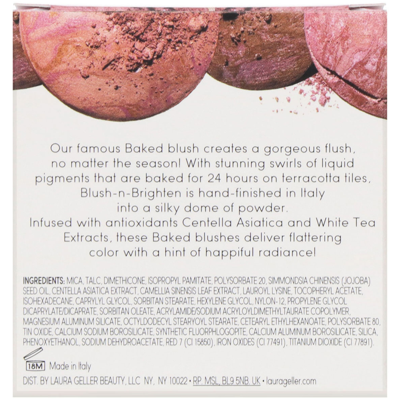 Comprar Laura Geller, Baked Blush-N-Brighten, manteiga rosa, 0,16 oz (4,5 g) - Imagem 3