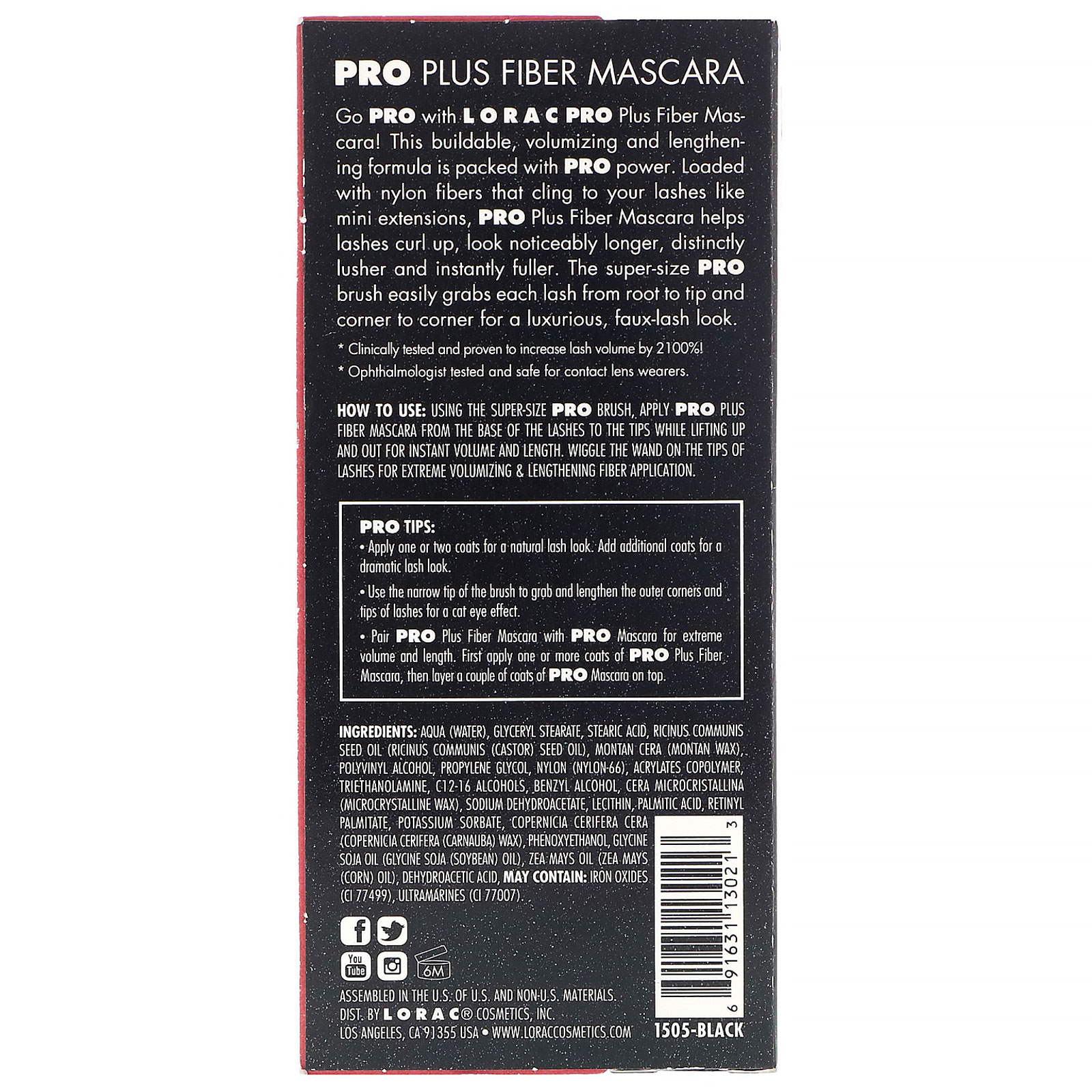 Comprar Lorac, Máscara PRO Plus Fiber - Imagem 3
