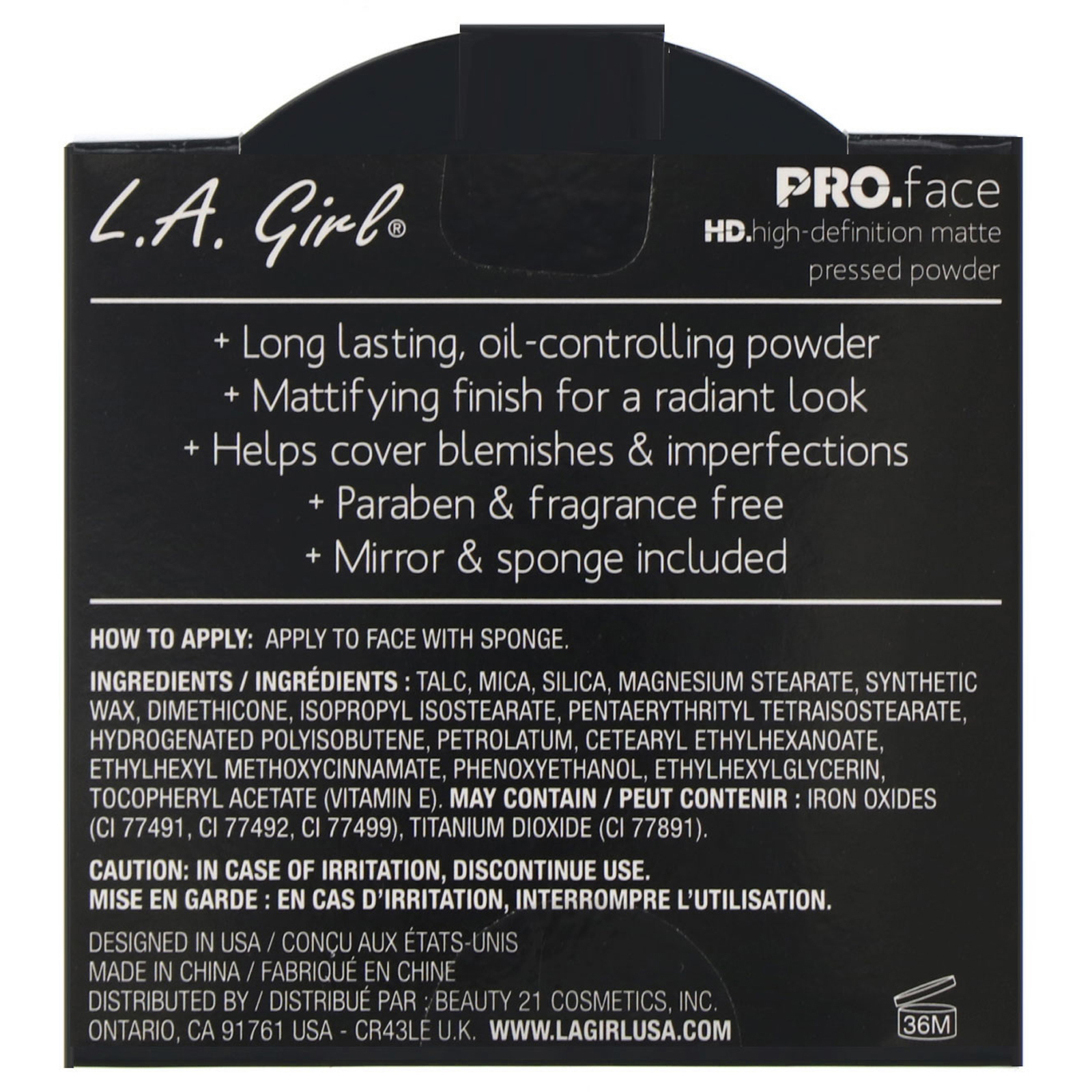 Comprar L.A. Girl, Pó prensado mate Pro Face HD, True Bronze, 7 g - Imagem 3