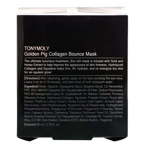 Comprar Tony Moly, Golden Pig Collagen, Bounce Mask, 2.70 fl oz (80 ml) - Imagem 4
