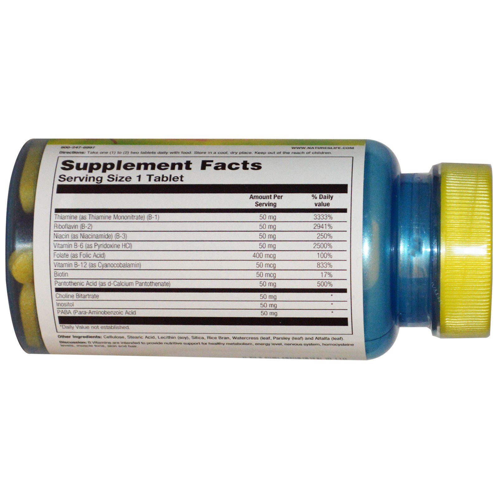Comprar Nature's Life, Complexo B-50, 100 Comprimidos - Imagem 2