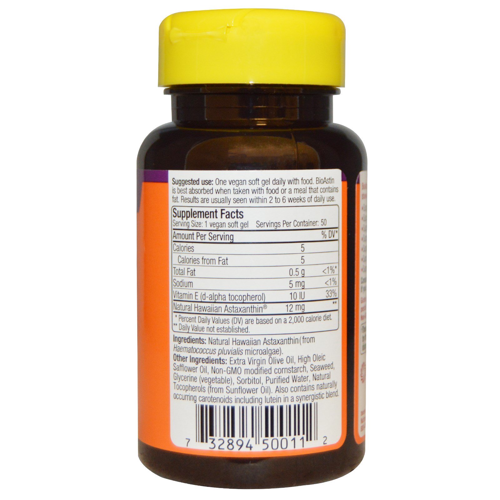 Comprar Nutrex Hawaii, BioAstin, 12 mg, 50 Cápsulas Softgel Veganas - Imagem 2