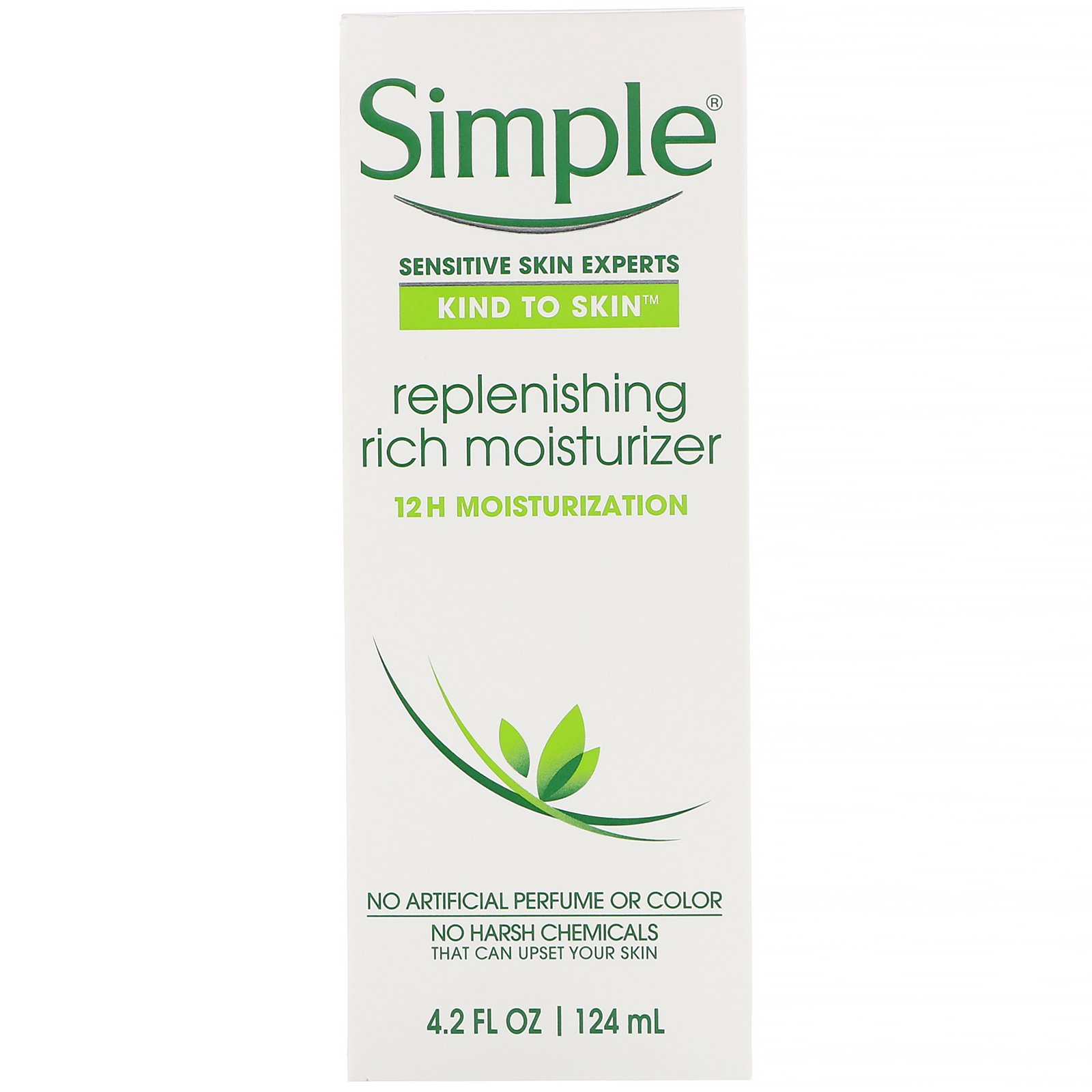 Comprar Simple Skincare, Hidratante Nutritivo para Regeneração da Pele, 4.2 fl oz (124 ml) - Imagem 2