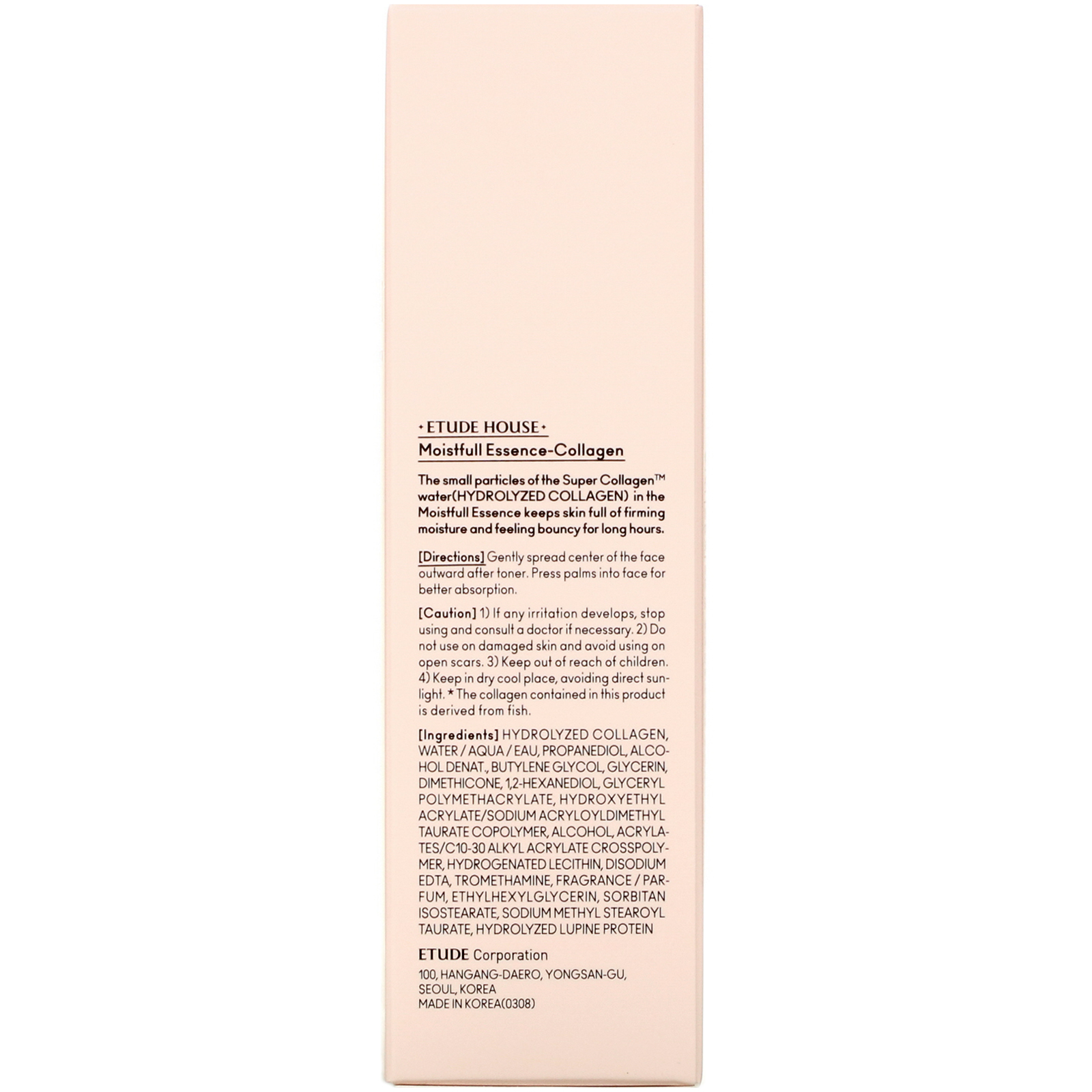 Comprar Etude House, Moistfull Collagen, Essence, White Lupin, 2.70 fl oz (80 ml) - Imagem 3