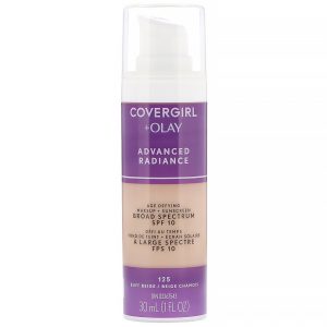 Comprar Covergirl, Olay Advanced Radiance, Maquiagem anti-idade, FPS 10, 125 Bege polido, 30 ml