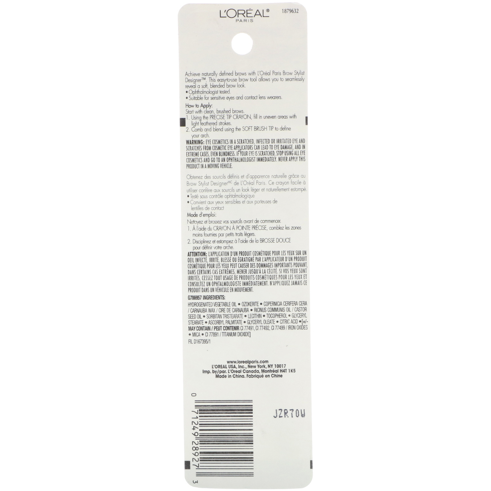 Comprar L'Oreal, Brow Stylist Designer, Lápis de sobrancelha, 305 Loiro, 1,3 g - Imagem 3