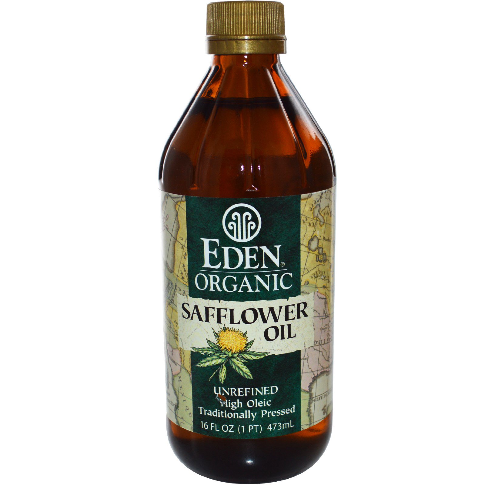 Comprar Eden Foods, Óleo de Cártamo Orgânico, Não Refinado, 16 onças fluidas (473 mL)