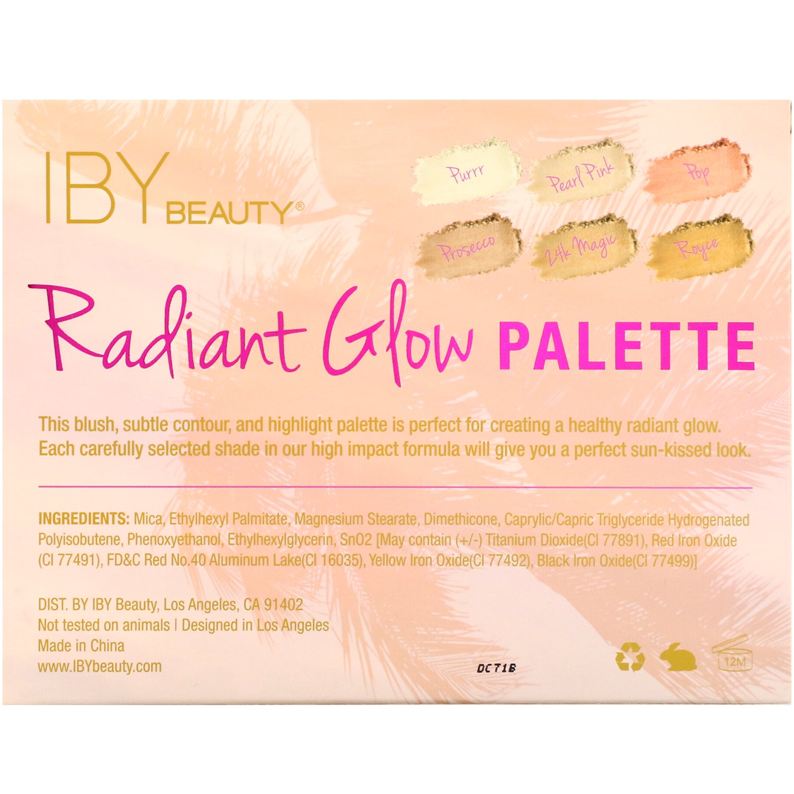 Comprar IBY Beauty, Radiant Glow Palette, 0.48 oz (13.8 g) - Imagem 3