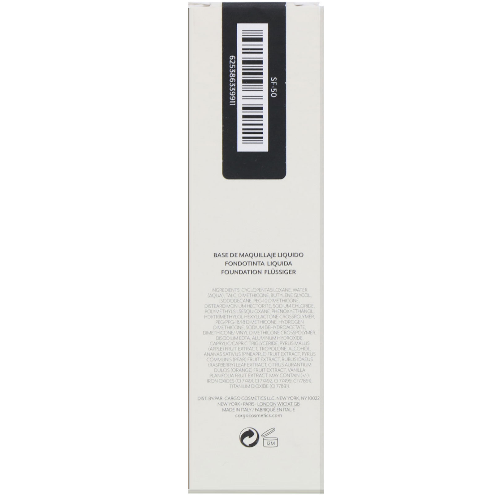 Comprar Cargo, Swimmables, Longwear Foundation, 50, 1 fl oz (30 ml) - Imagem 3
