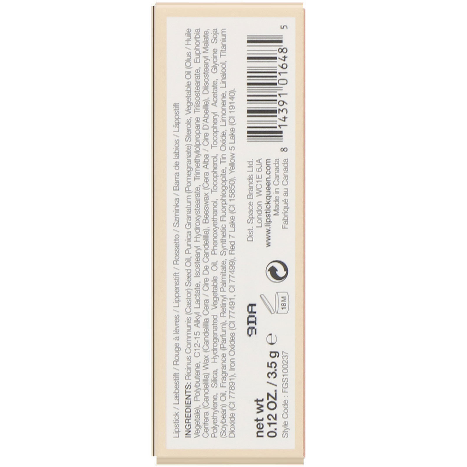 Comprar Lipstick Queen, Nothing But The Nudes, Lipstick, The Whole Truth, 0.12 oz (3.5 g) - Imagem 3