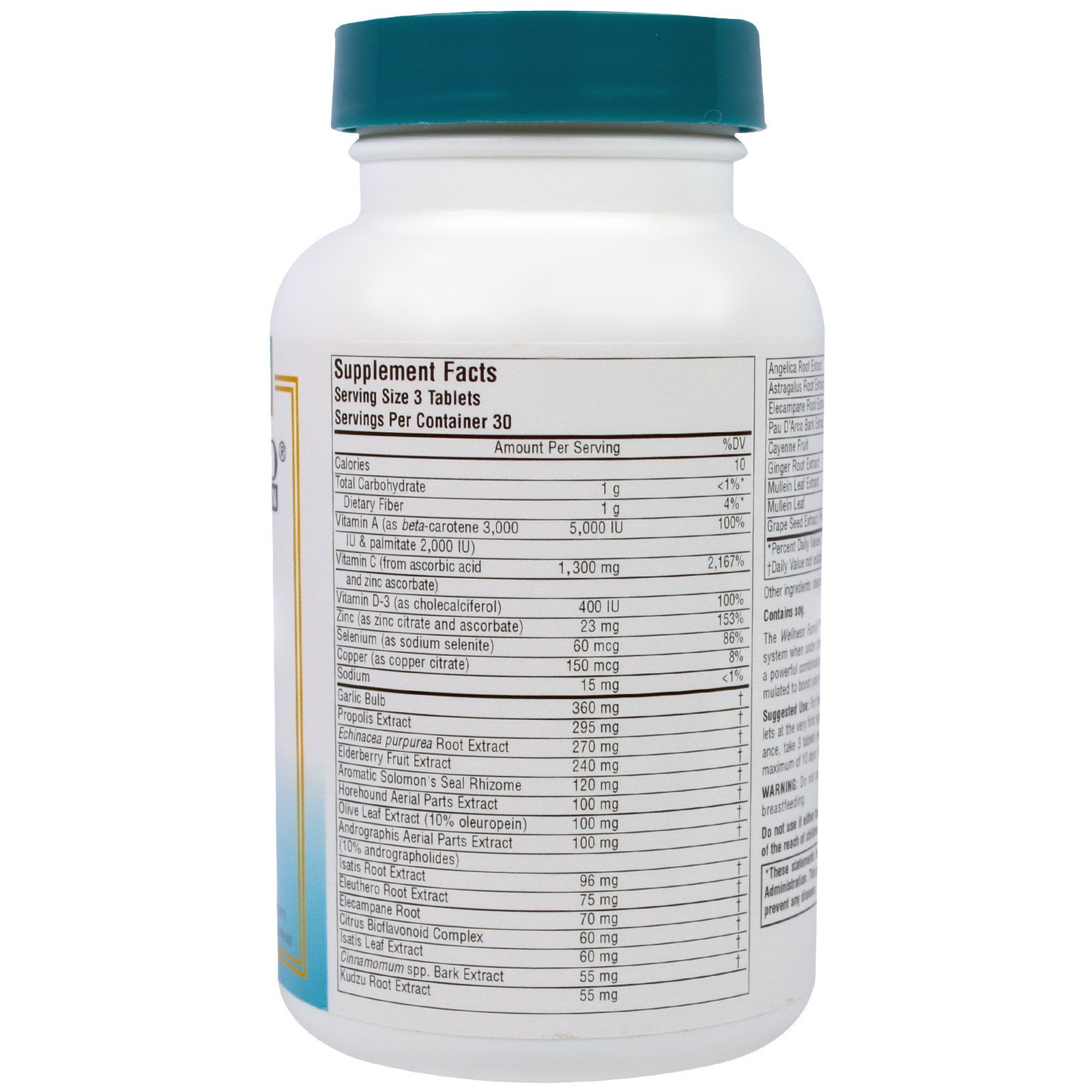 Comprar Source Naturals, Wellness Formula, Herbal Defense Complex, 90 Tablets - Imagem 2