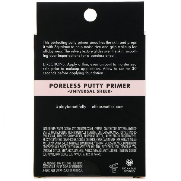 Comprar E.L.F., Massa Primer Poreless, Translúcido Universal, 21 g (0,74 oz) - Imagem 4