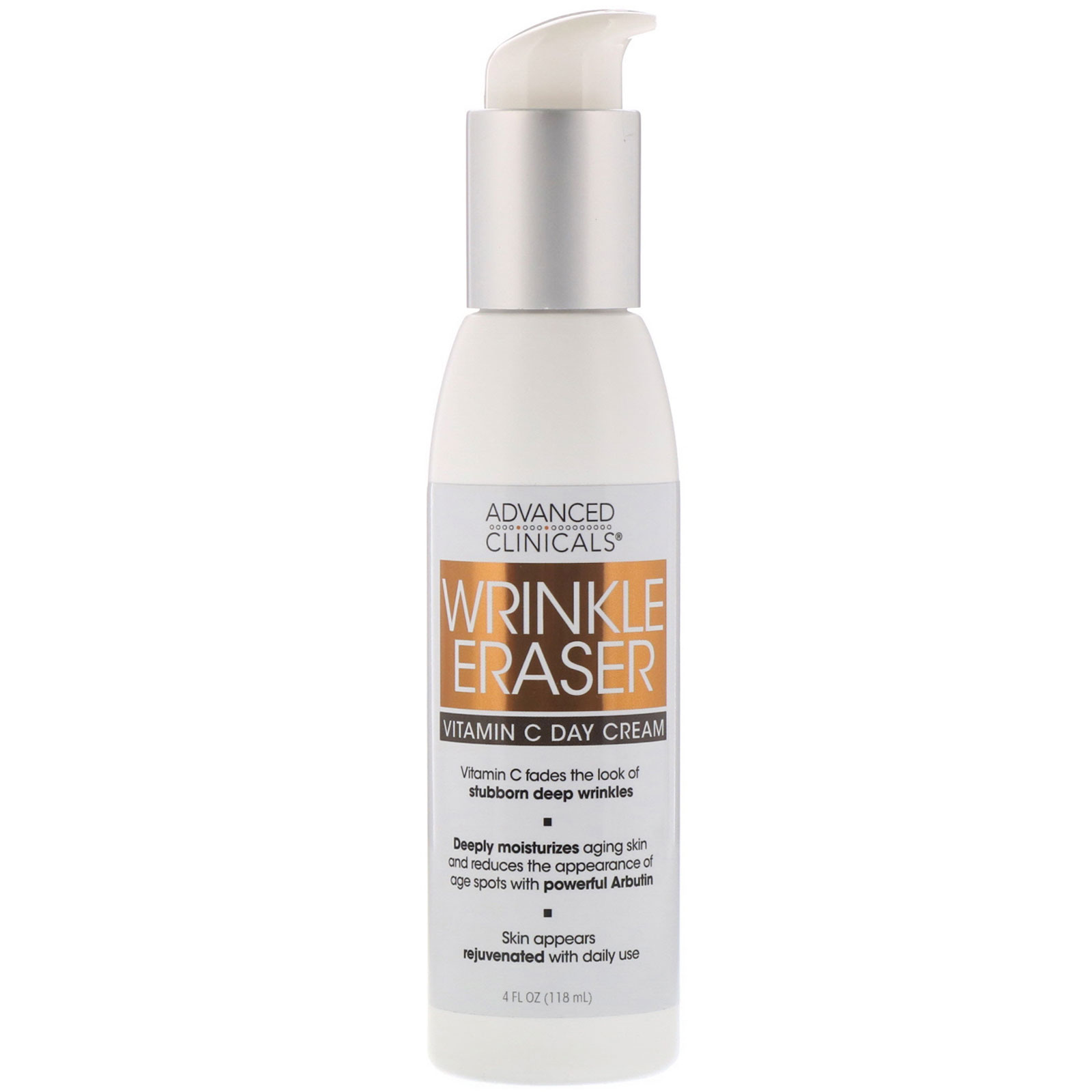 Comprar Advanced Clinicals, Wrinkle Eraser, Vitamin C Day Cream, 4 fl oz (118 ml)