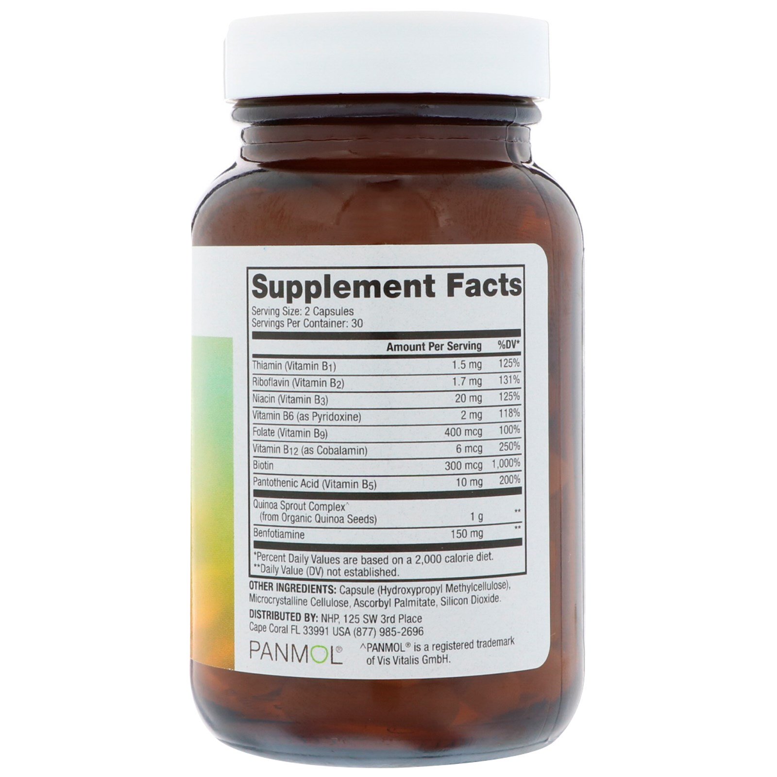 Comprar Dr. Mercola, Complexo de Vitamina B com Benfotiamina, 60 Cápsulas - Imagem 2