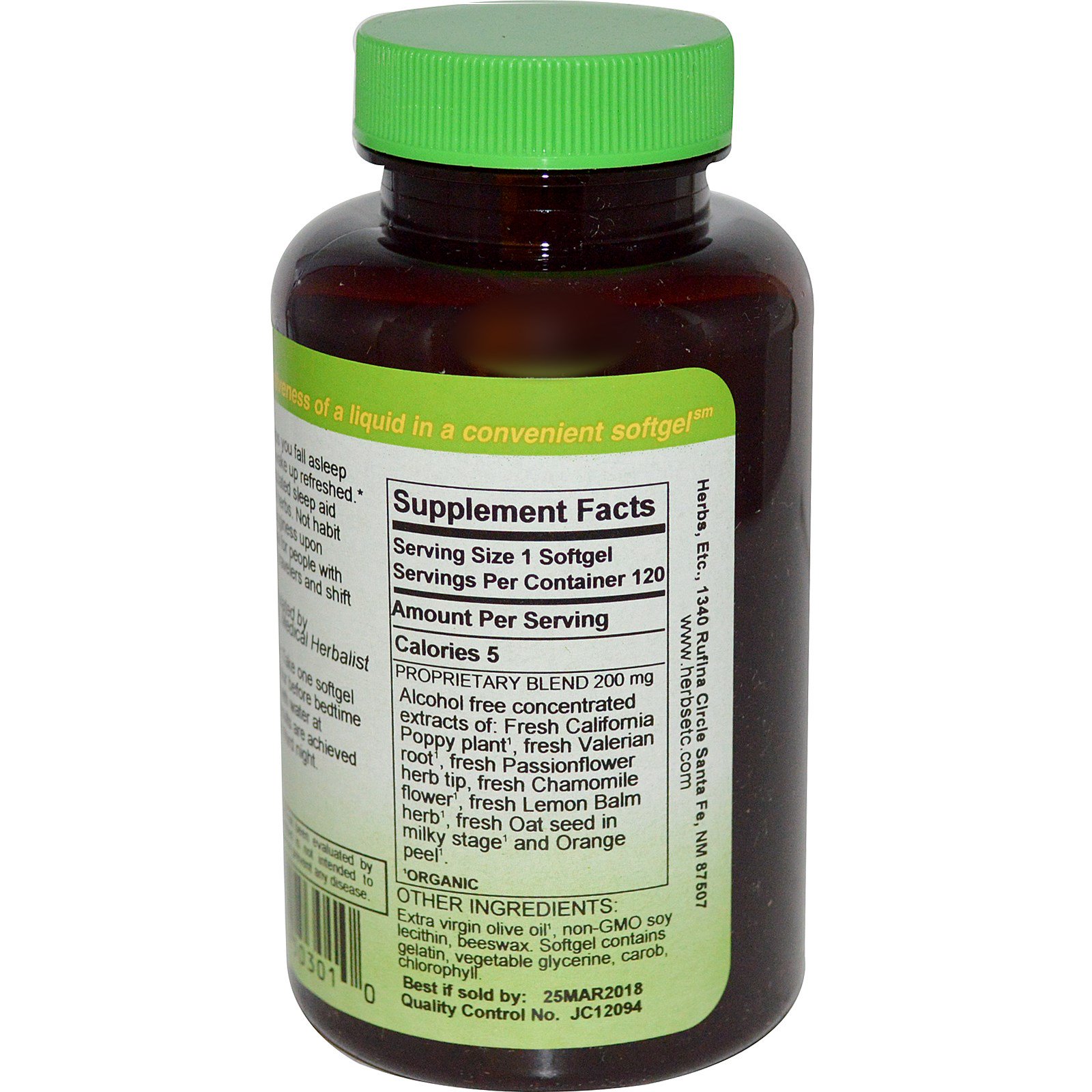 Comprar Herbs Etc., Deep Sleep, Sem Álcool, 120 Cápsulas gelatinosas de ação rápida - Imagem 2