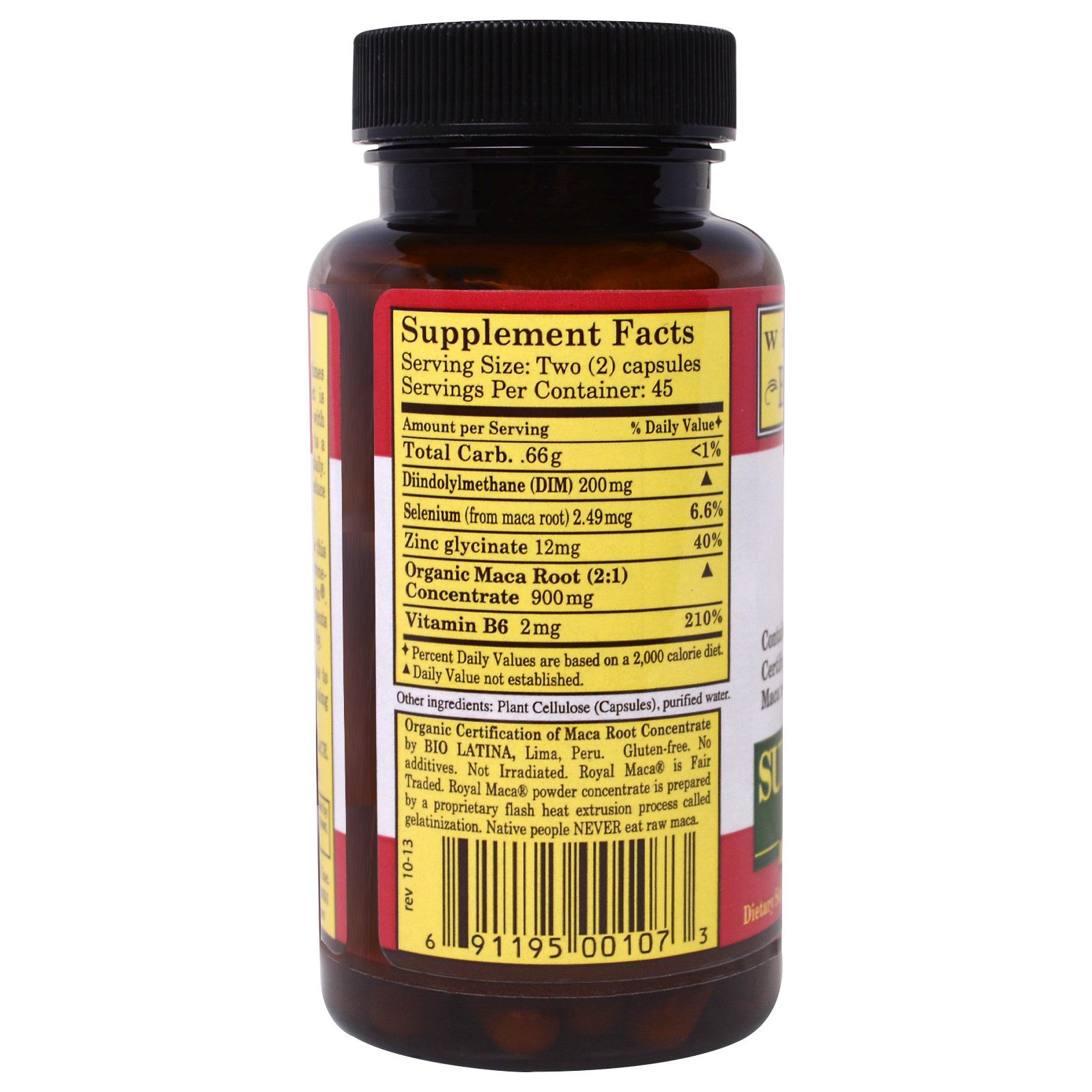 Comprar Whole World Botanicals, Maca Super Royal para Homens, 500 mg, 90 Cápsulas Vegetais - Imagem 2