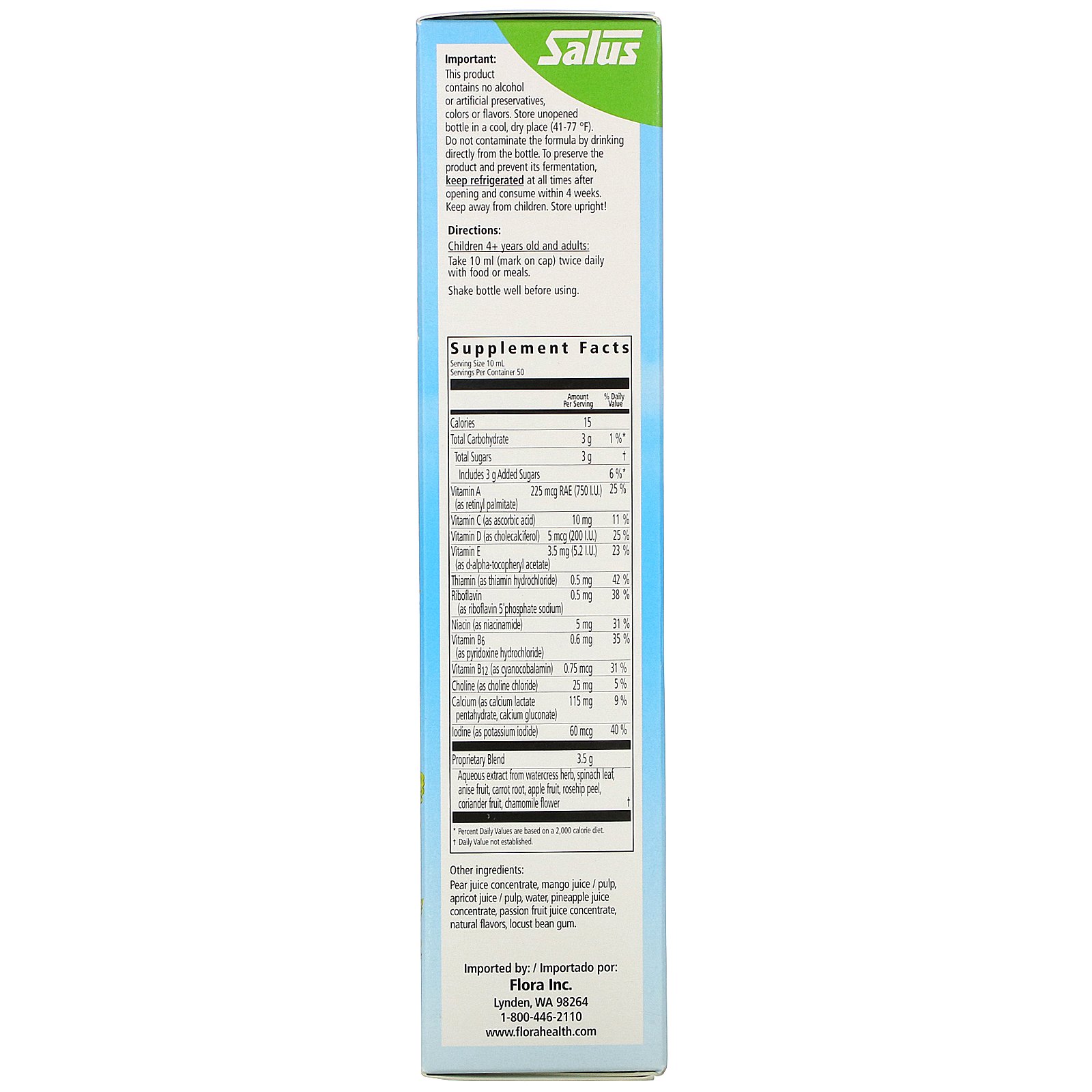 Comprar Flora, Floradix, Kinder Love Children's Multivitamin Supplement, Gluten-Free Formula, 17 fl oz (500 ml) - Imagem 3