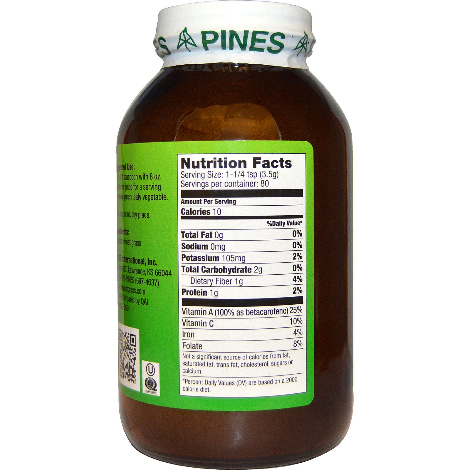 Comprar Pines International, Erva de Trigo em Pó, 10 oz (280 g) - Imagem 2