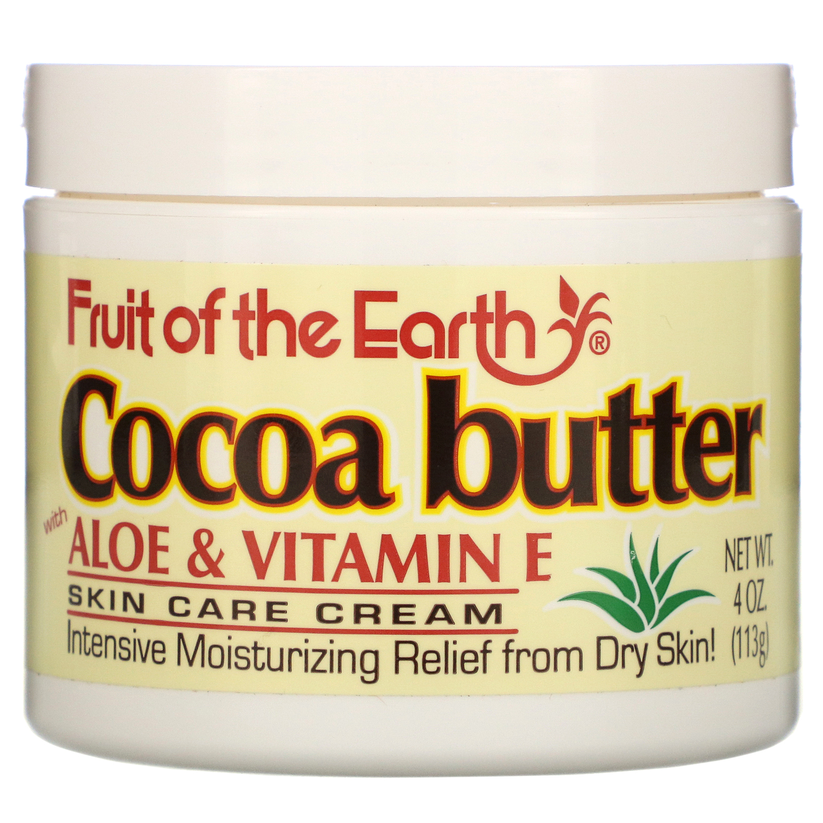 Comprar Fruit of the Earth, Cocoa Butter with Aloe & Vitamin E, 4 oz (113 g)