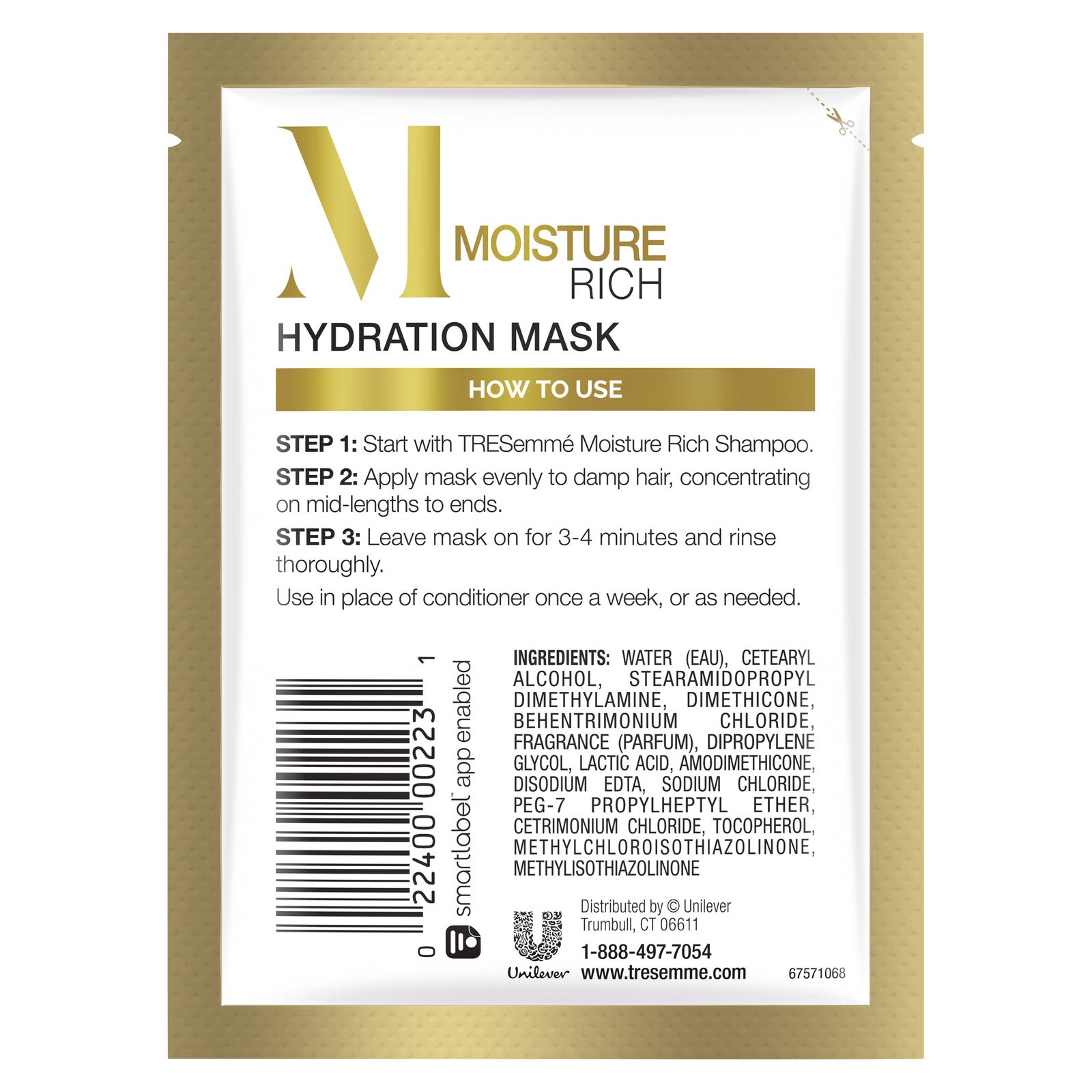 Comprar Tresemme, Moisture Rich, Hydration Mask, 1.5 oz (42 g) - Imagem 2