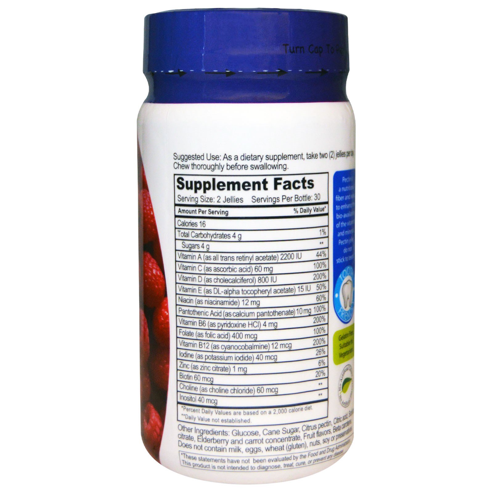 Comprar YumV's, Multi Vitamin for Adults, Raspberry Flavor, 60 Jelly Vitamins - Imagem 2
