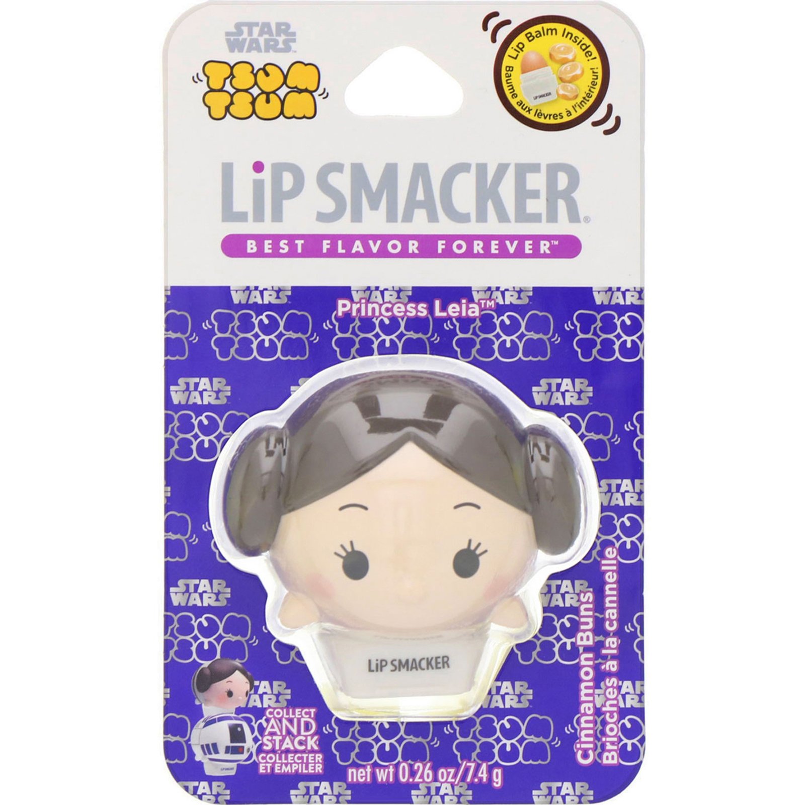 Comprar Lip Smacker, Protetor labial Star Wars Tsum Tsum, Princess Leia, Cinnamon Buns, 0,26 oz (7,4 g)