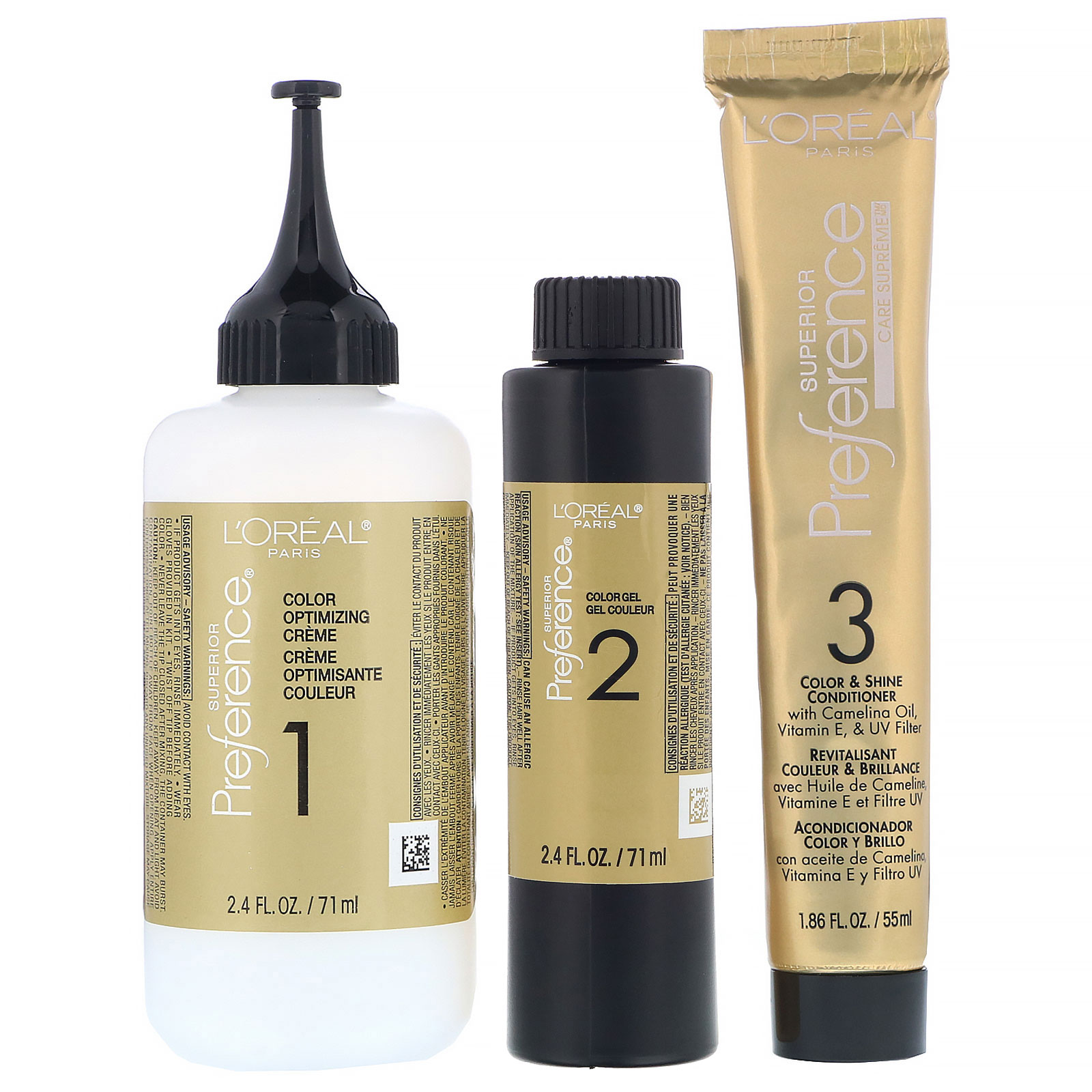 Comprar L'Oreal, Superior Preference, Sistema Fade-Defying Color + Shine, Warm, Dark Mahogany Brown 4M, 1 Aplicação - Imagem 3