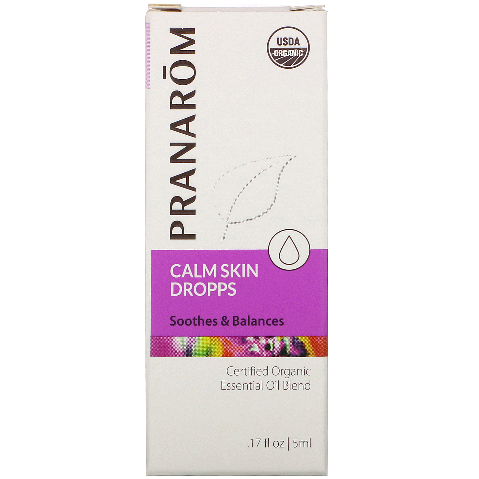 Comprar Pranarom, Essential Oil, Calm Skin Dropps, .17 fl oz (5 ml) - Imagem 2