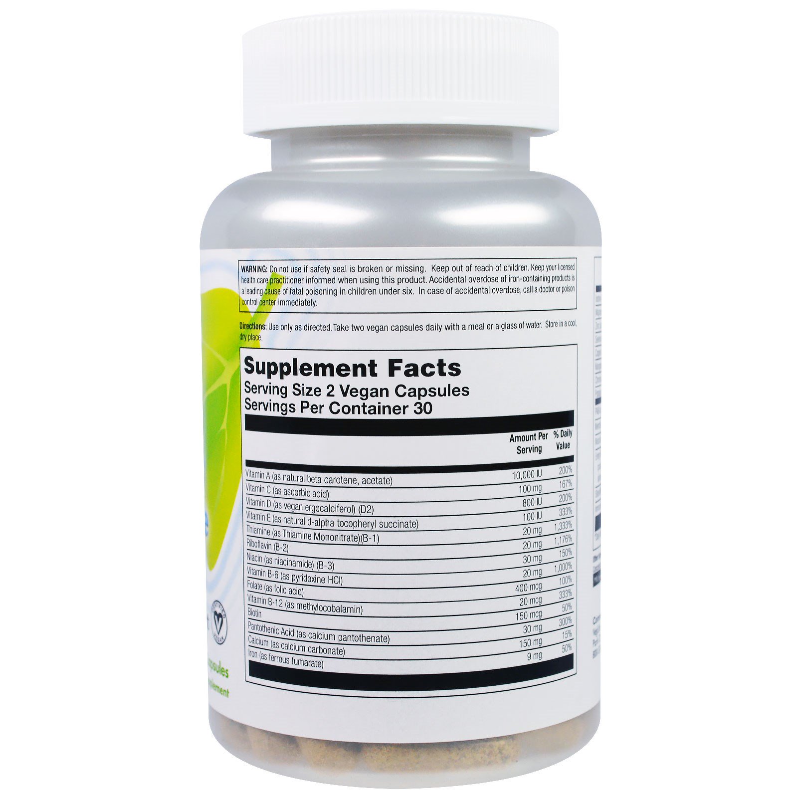 Comprar VegLife, Jovem Vital Suplemento Alimentar Para Meninos, 60 cápsulas vegetais - Imagem 2