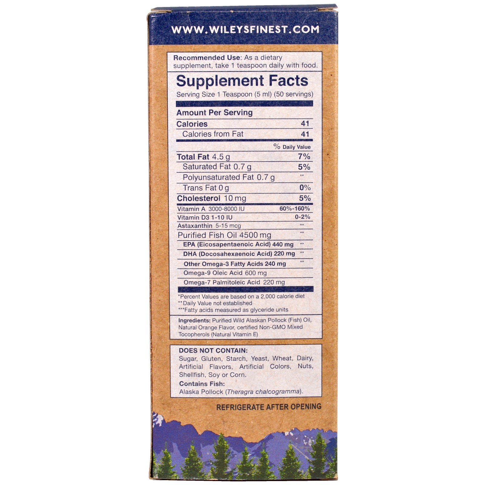 Comprar Wiley's Finest, Wild Alaskan Fish Oil, Orange Burst, 660 mg , 8.4 fl oz. (250 ml) - Imagem 2