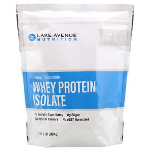 Comprar Lake Avenue Nutrition, Whey Protein Isolate, Creamy Chocolate, 2 lb (907 g)