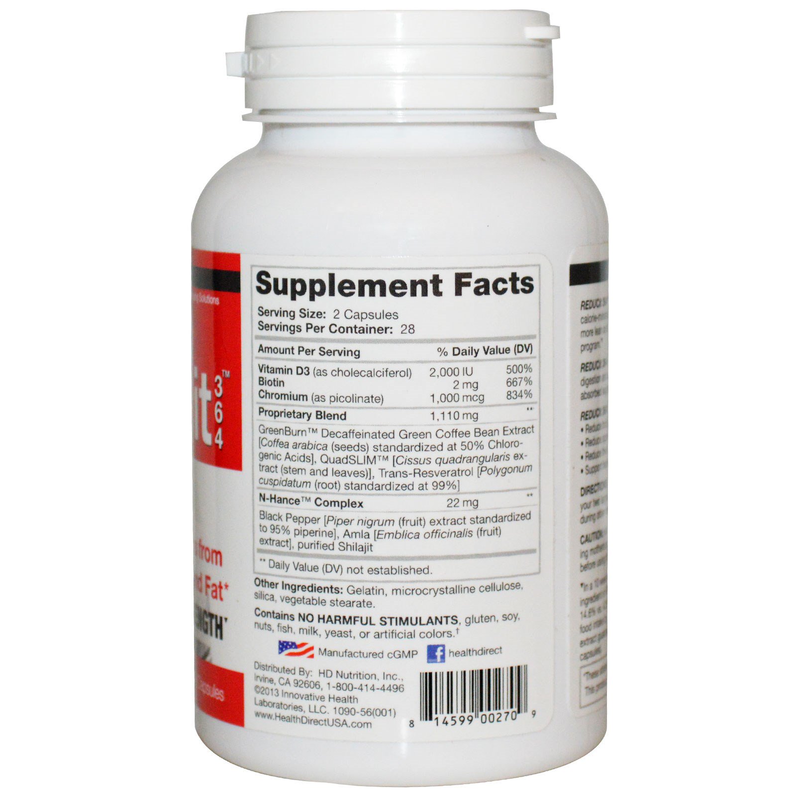 Comprar Health Direct, Redutor 364, 56 cápsulas - Imagem 2
