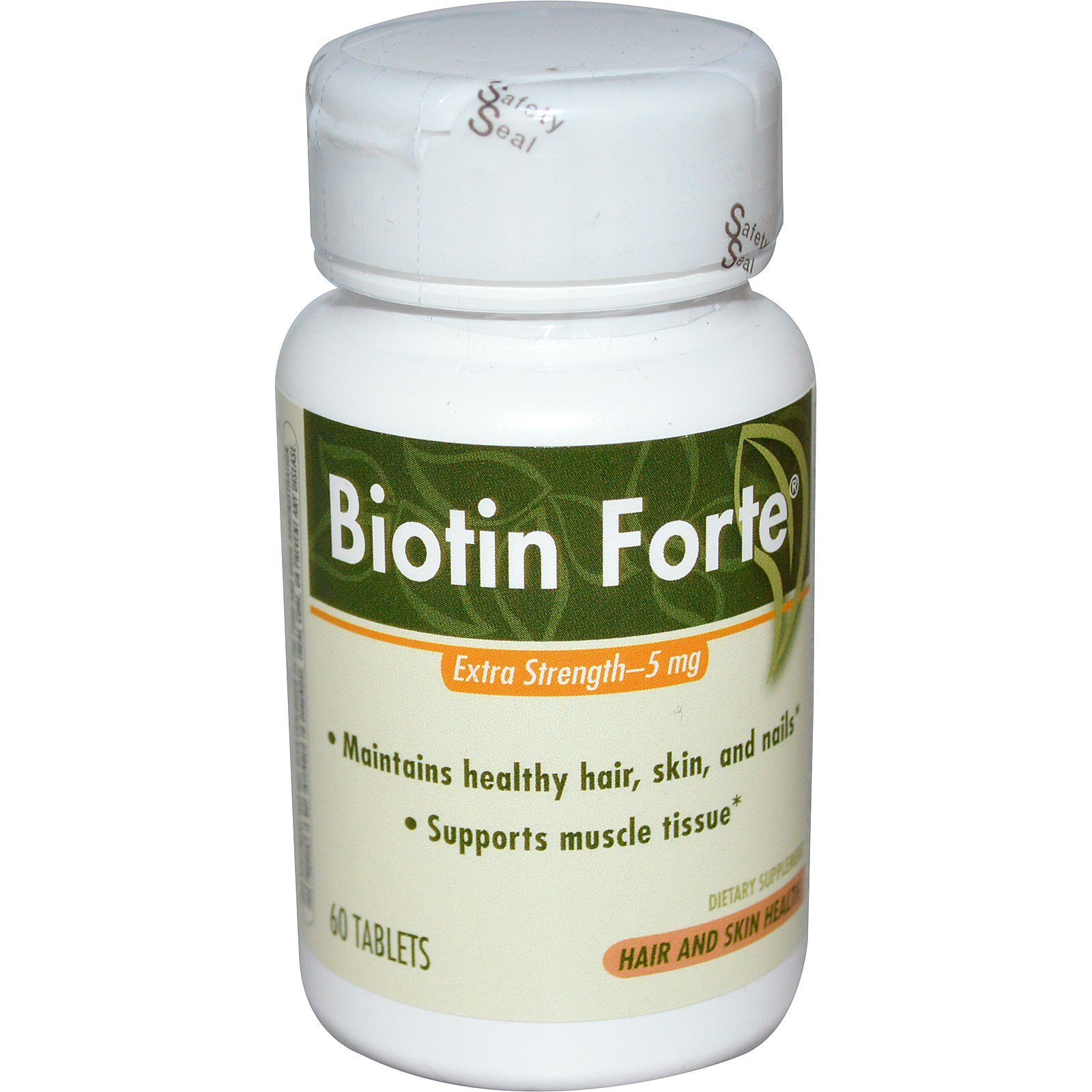 Comprar Enzymatic Therapy, Biotin Forte, Extra Força, 5 mg, 60 Tabletes
