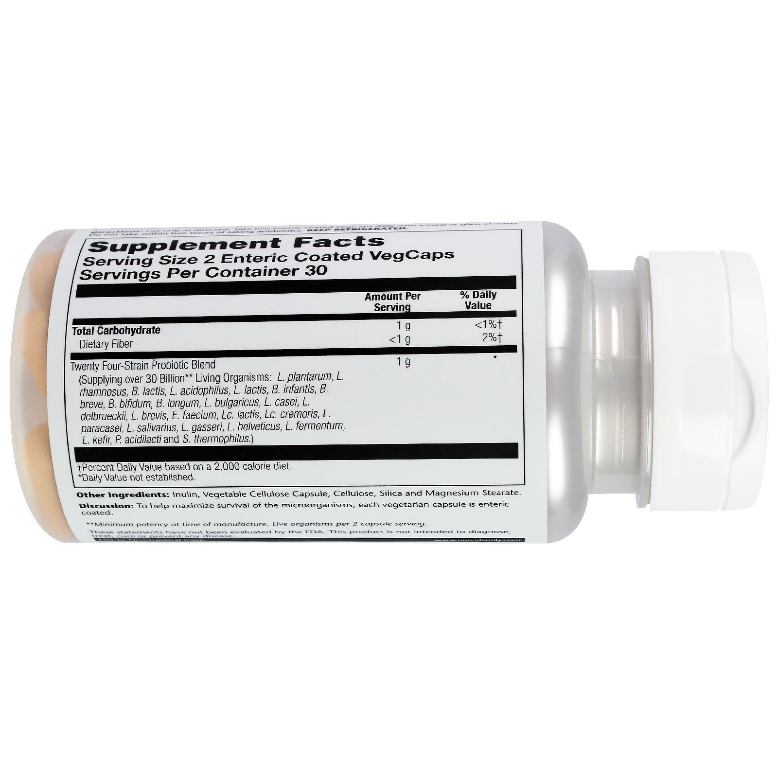 Comprar Solaray, Super Multidophilus, 30 Bilhões UFC, 60 cápsulas vegetais revestidas - Imagem 2