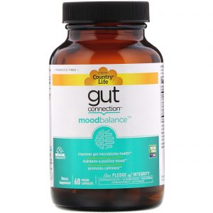 Comprar Country Life, Gut Connection, Mood Balance, 60 Vegan Capsules