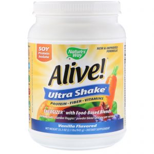 Comprar Nature's Way, Alive! Ultra-Shake, Sabor Baunilha, 34oz (975 g)