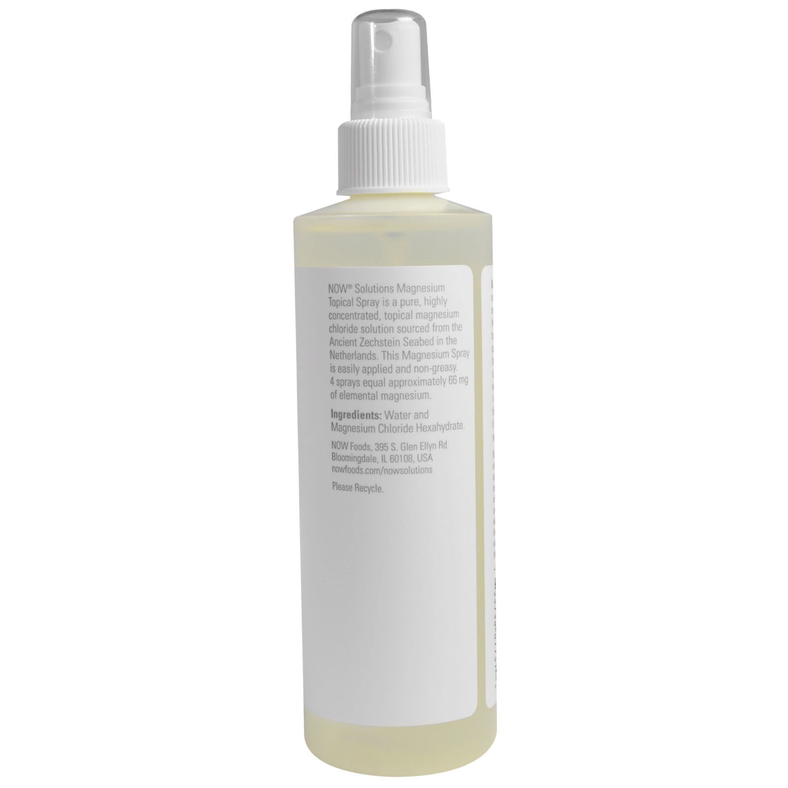 Comprar Now Foods, Spray Tópico de Magnésio, 237 ml (8 fl oz) - Imagem 2