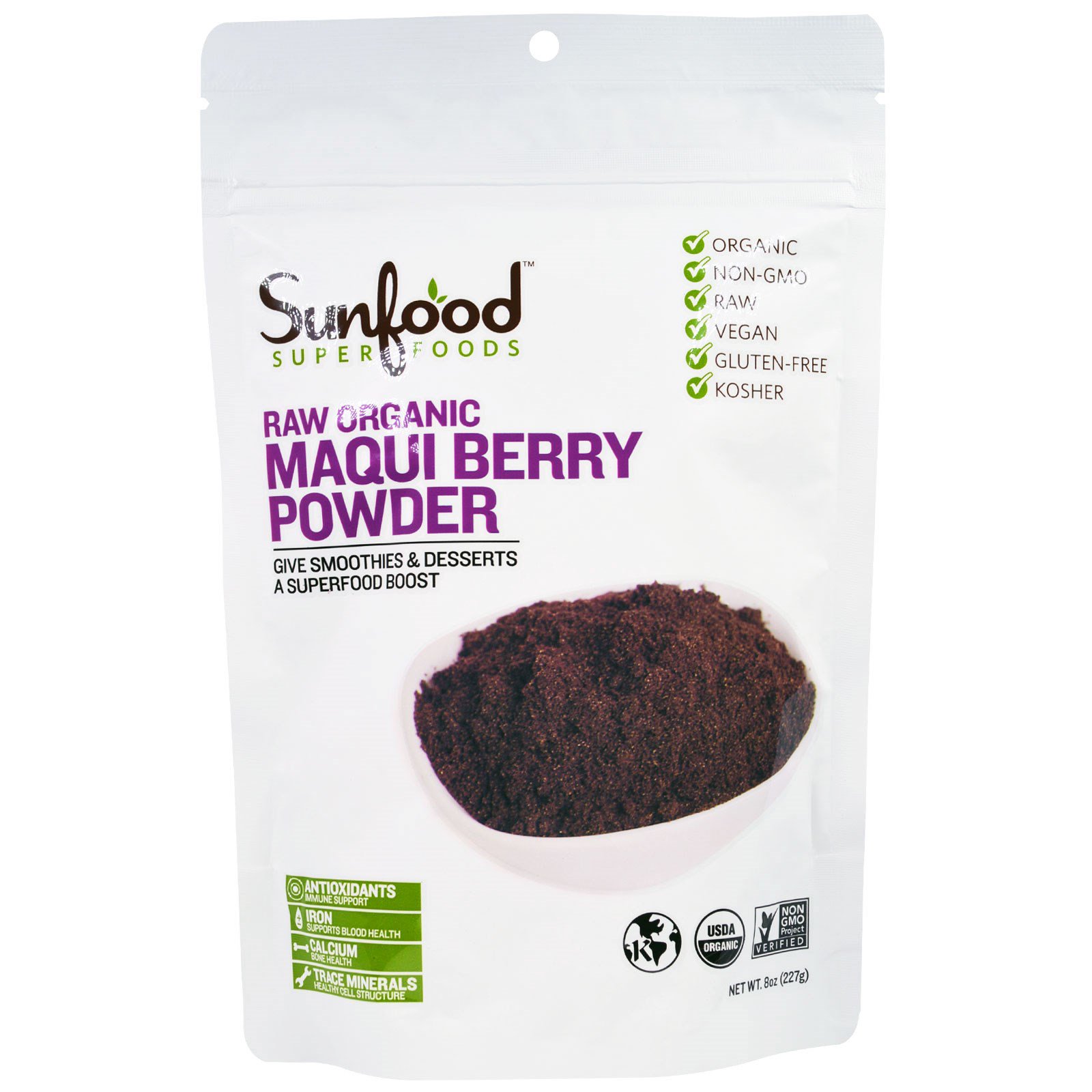 Comprar Sunfood, Superfoods, Raw Organic Maqui Berry Powder, 8 oz (227 g)