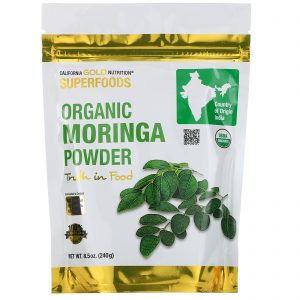 Comprar California Gold Nutrition, Superfoods, Moringa Orgânica em Pó, 8,5 oz (240 g)