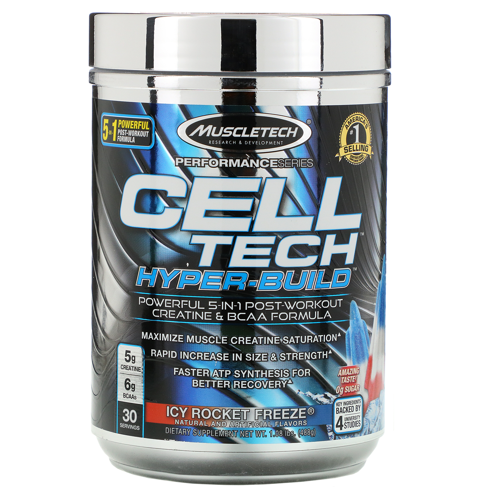 Comprar Muscletech, Performance Series, CELL-TECH HYPER-BUILD, Icy Rocket Freeze, 1.08 lbs (488 g)