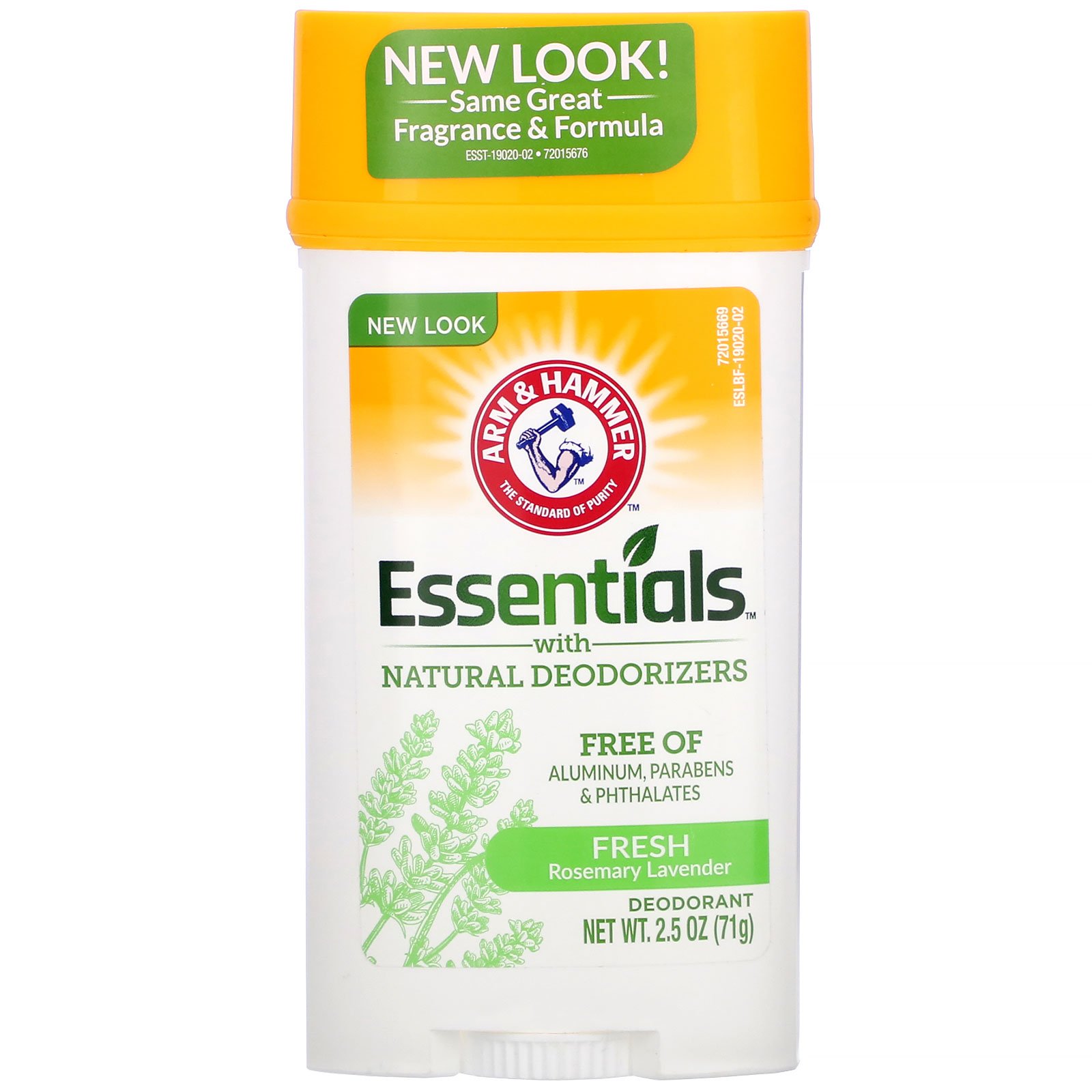 Comprar Arm & Hammer, Essenciais com Desodorantes Naturais, Desodorante, Alecrim Refrescante e Lavanda, 71 g (2,5 oz)