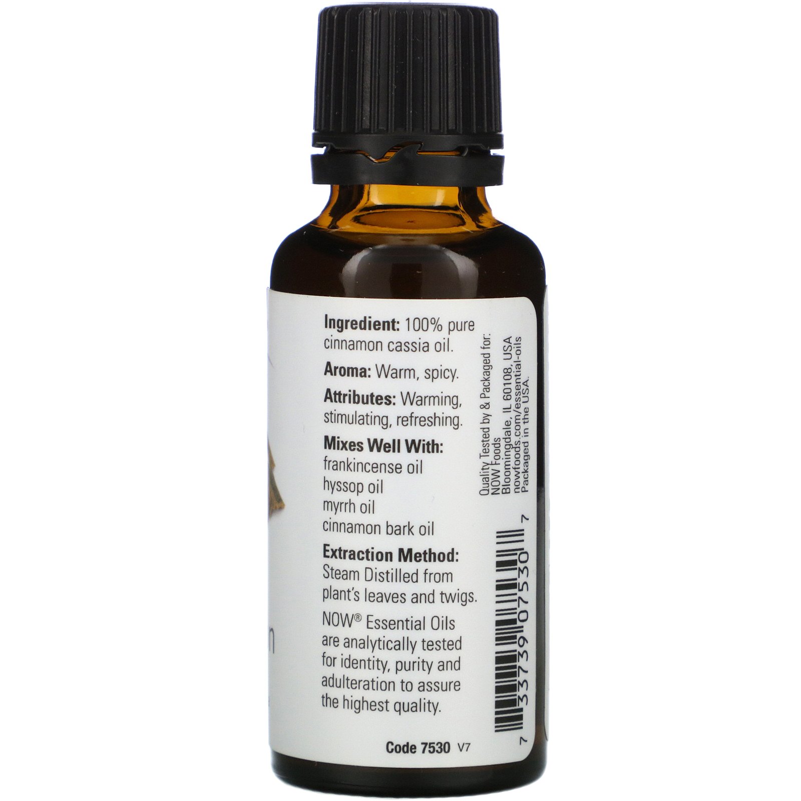 Comprar Now Foods, Óleos Essenciais, Cinnamomum cassia, 30 ml (1 fl oz) - Imagem 2