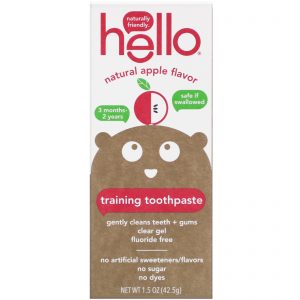 Comprar Hello, Training Toothpaste, Fluoride Free, Natural Apple Flavor, 1.5 oz (42.5 g)
