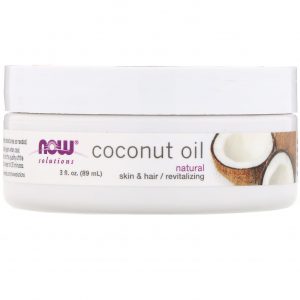 Comprar Now Foods, Soluções, Óleo de Coco, Natural, 3 fl oz (89 ml)