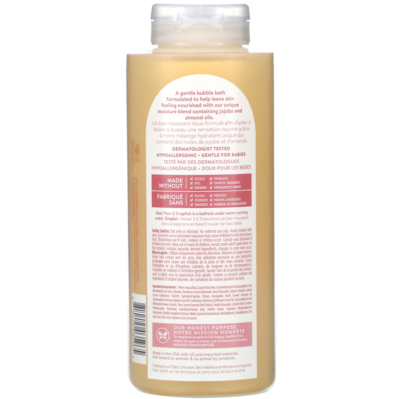 Comprar The Honest Company, Gently Nourishing Bubble Bath, Sweet Almond, 12.0 fl oz (355 ml) - Imagem 2