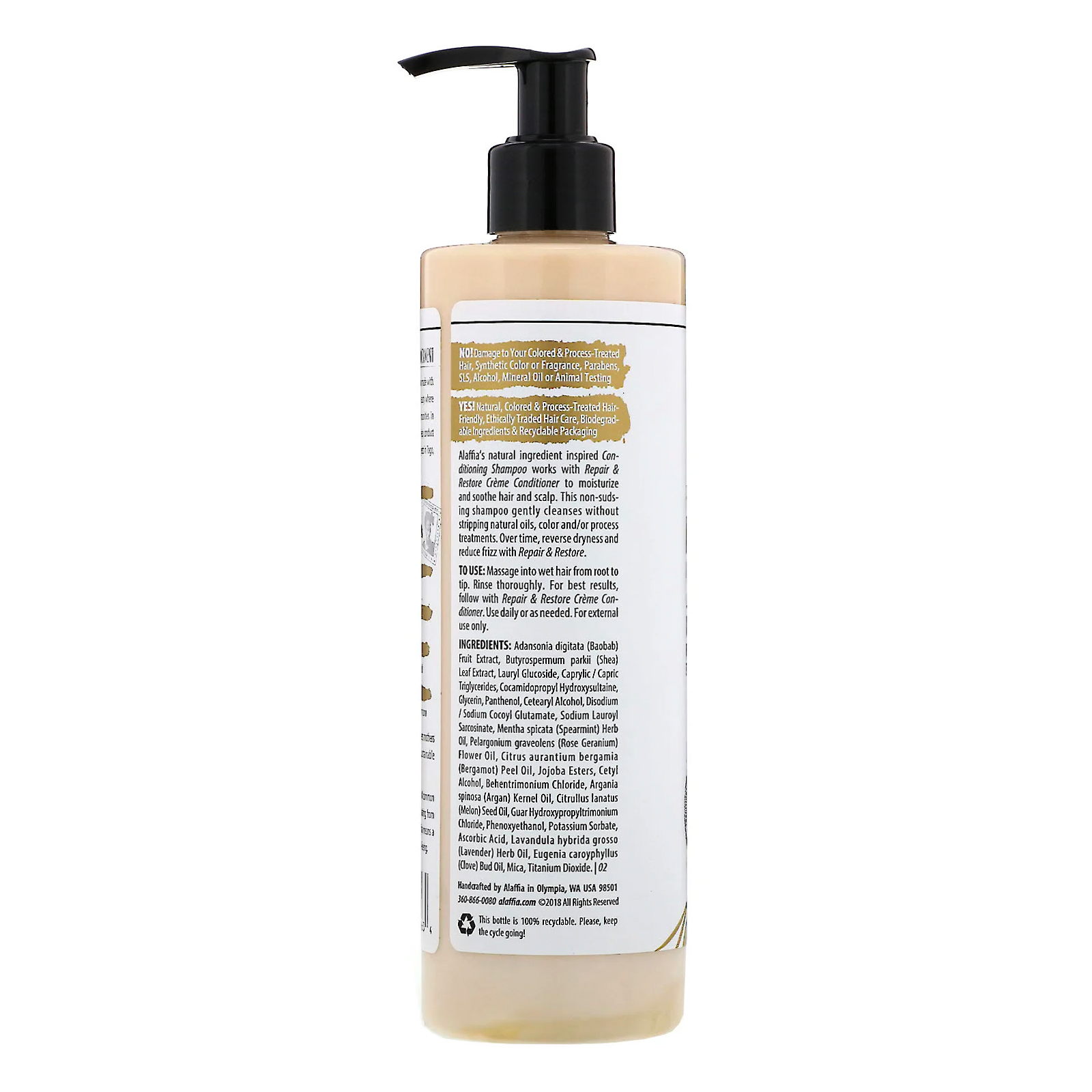 Comprar Alaffia, Repair & Restore, Shampoo Condicionador com Baobá e Argan, 354 ml (12 fl oz) - Imagem 2